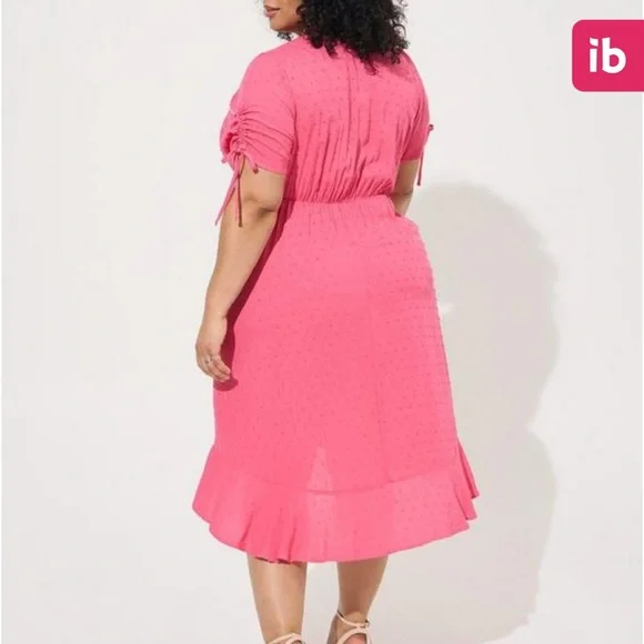 Torrid Pink Dress WITH POCKETS #134 - Picture 5 of 9